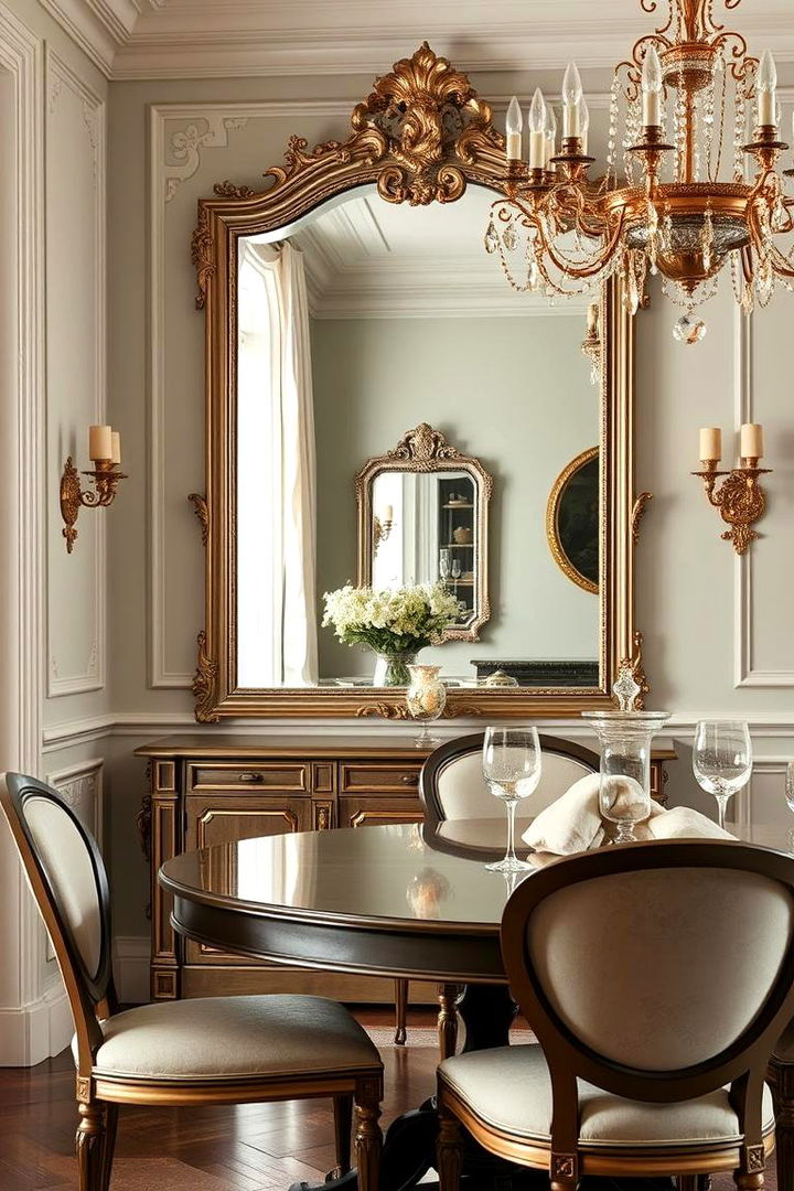 European Elegance Reflection - 22 Dining Room Mirror Ideas
