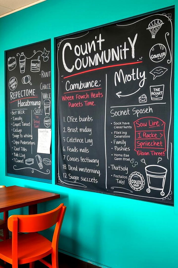 Event Announcements on Chalkboards - 22 Chalkboard Ideas