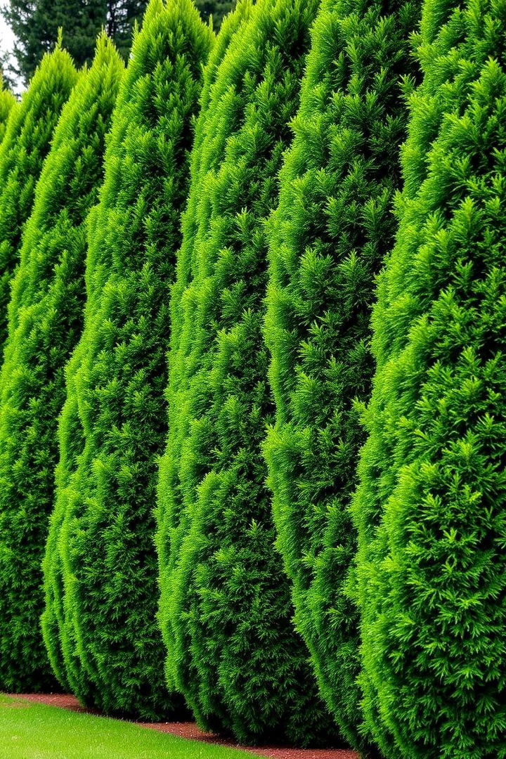 Evergreen Privacy Bars - 22 Tree Landscaping Ideas