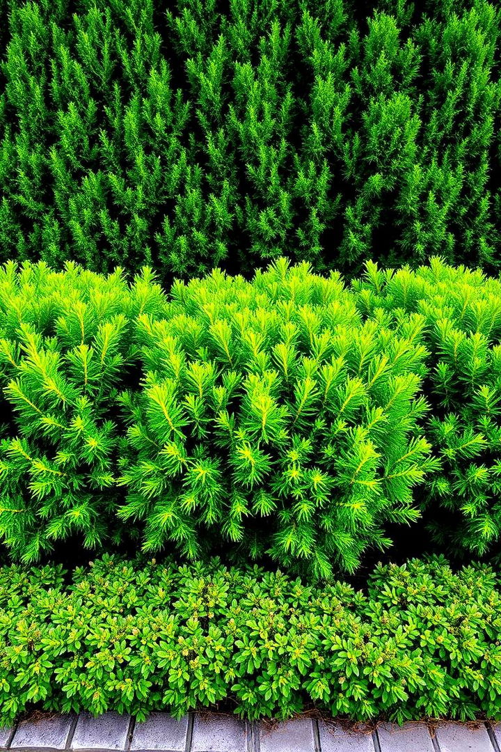 Evergreen Shrub Border Idea - 22 Low Maintenance Garden Border Ideas