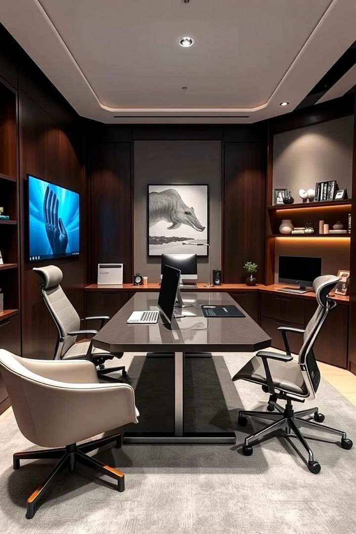 Executive Office Man Cave - 22 Luxury Man Cave Ideas
