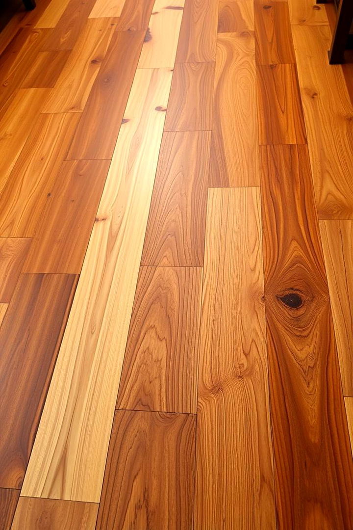 Exotic Hardwood Luxury - 22 Living Room Wood Floor Ideas