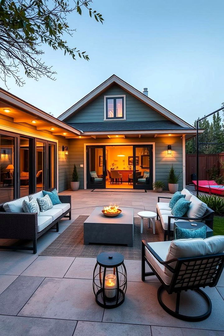 Expanding Outdoor Living Spaces - 22 Sage Green House With Black Door