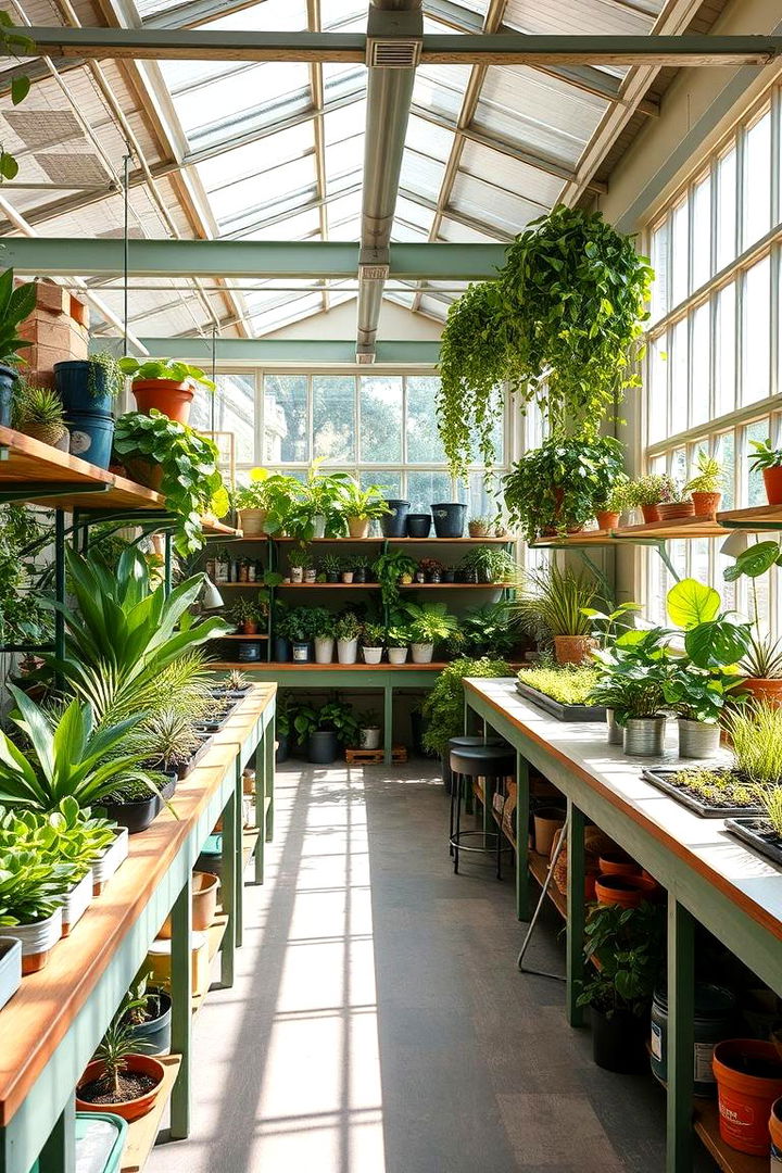 Expansive Green Workspace - 22 Greenhouse and Shed Combo Ideas