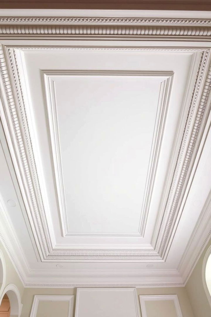 Expansive Tray Ceiling Trim - 22 Ceiling Trim Ideas