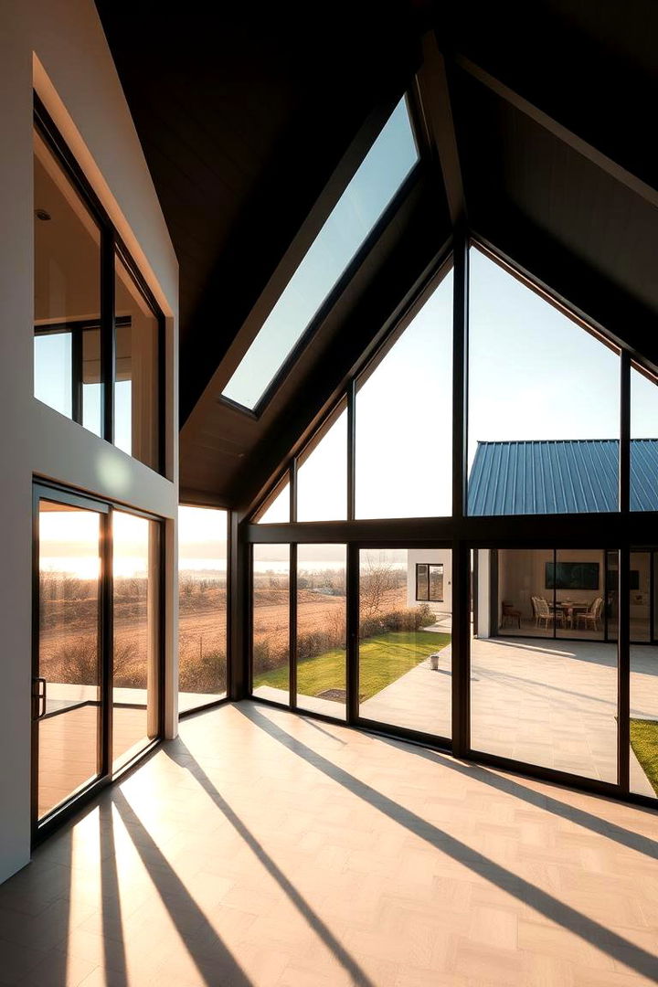Expansive View Enhancement - 22 Exterior Home with a Black Roof Ideas