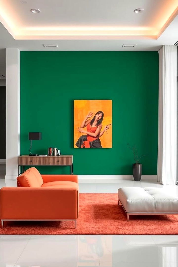 Experiment with Bold Accent Walls - 22 Midcentury Modern Bedroom Decorating Ideas