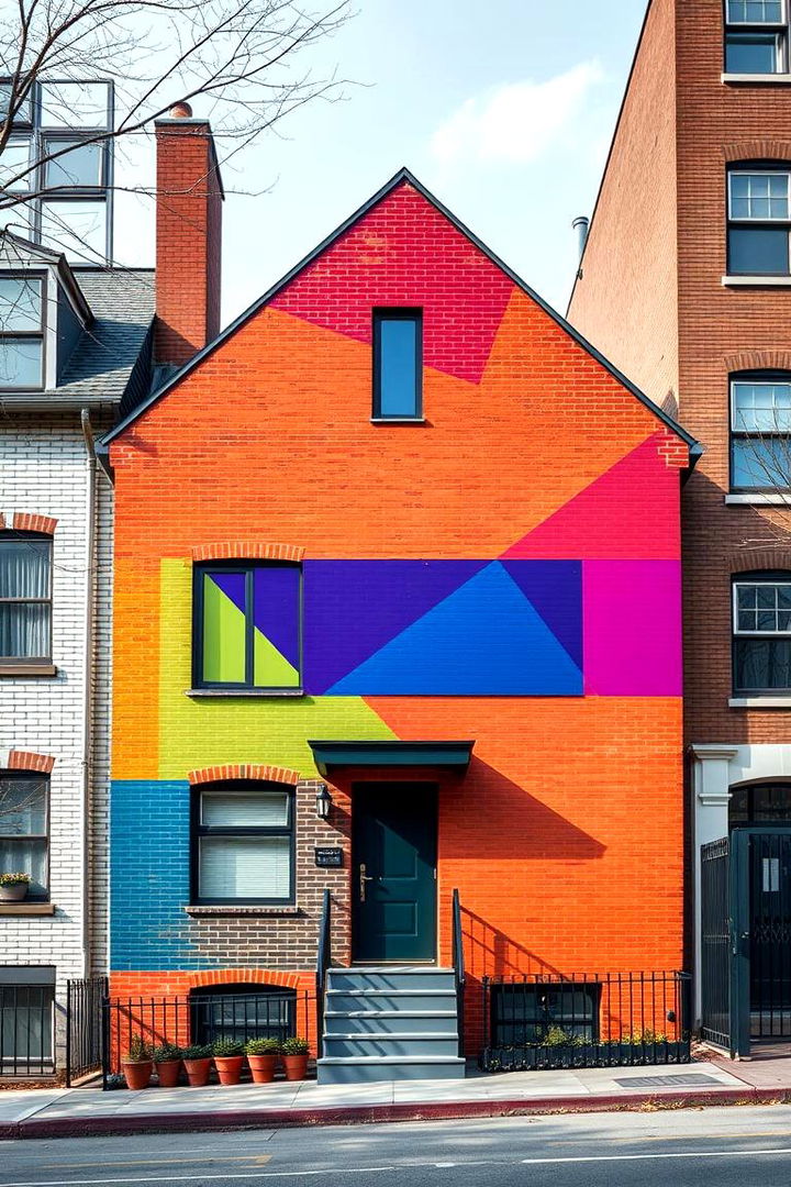 Experimenting with Innovative Designs - 22 Painted Brick Houses