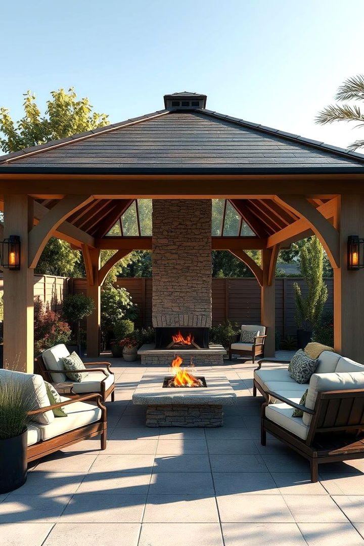 Exploring Future Design Trends - 22 Gazebo With Fireplace