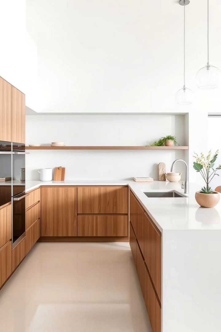 Exploring the Minimalist Monochrome - 22 what color countertops go with oak cabinets
