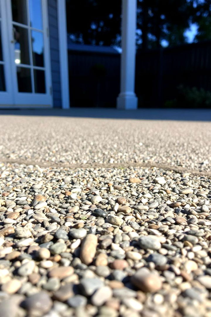 Exposed Aggregate Details for Added Texture - 22 Concrete Deck Ideas