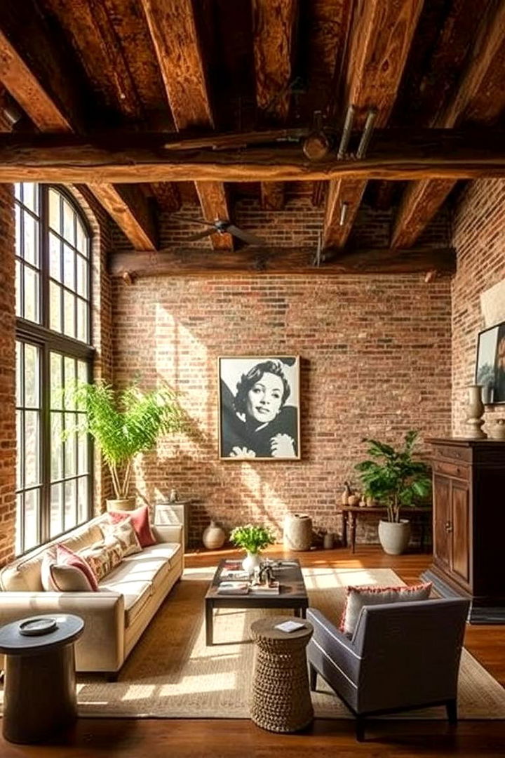 Exposed Architectural Details Celebrating Structure - 22 Parisian-style Living Room Ideas