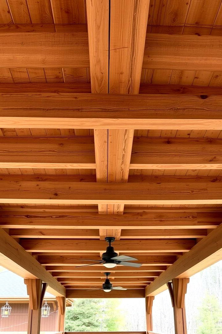 Exposed Beam Artistry - 22 Deck Roof Ideas