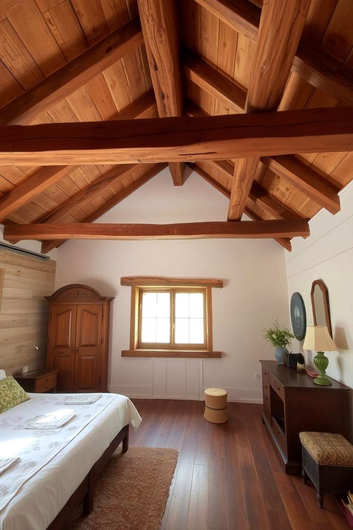 Exposed Beam Charm - 22 Rustic Living Room Ideas