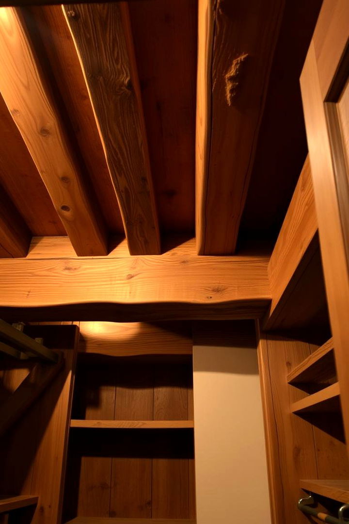 Exposed Beam Details - 22 Rustic Closet Ideas