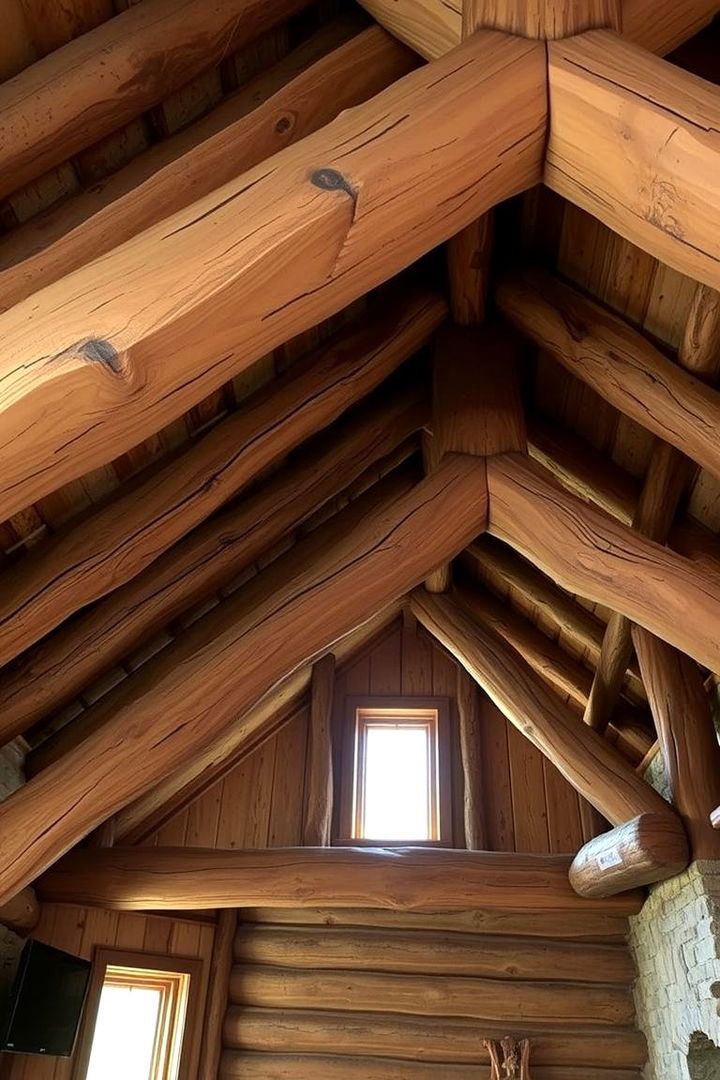 Exposed Beams and Structural Charm - 22 Cabin Decor Ideas