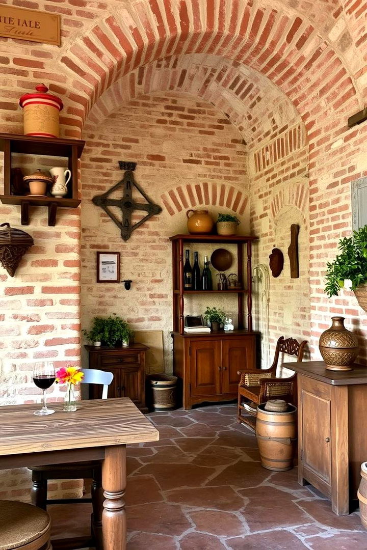 Exposed Brick Walls - 22 Tuscan Interior Design Ideas