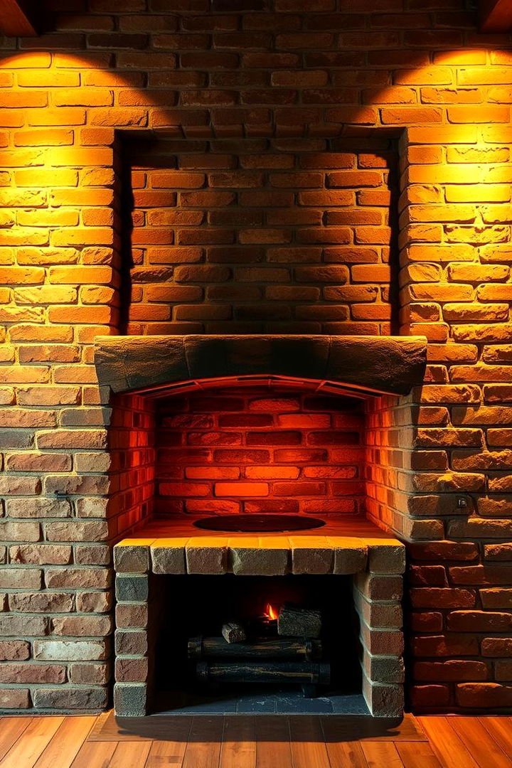 Exposed Brick Walls for Cozy Vibes - 22 Brick Fireplace Ideas