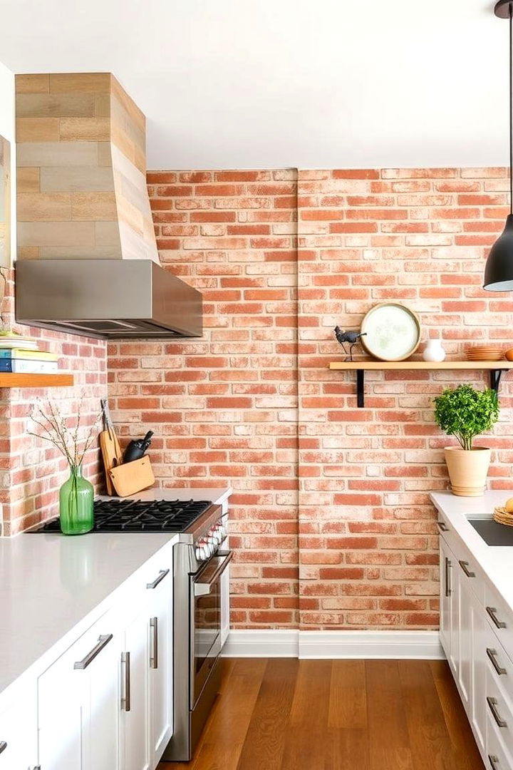 Exposed Brick Walls - 22 Farmhouse Kitchen Ideas