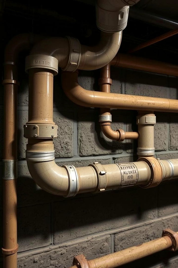 Exposed Pipes for Industrial Chic - 22 Basement Wall Ideas