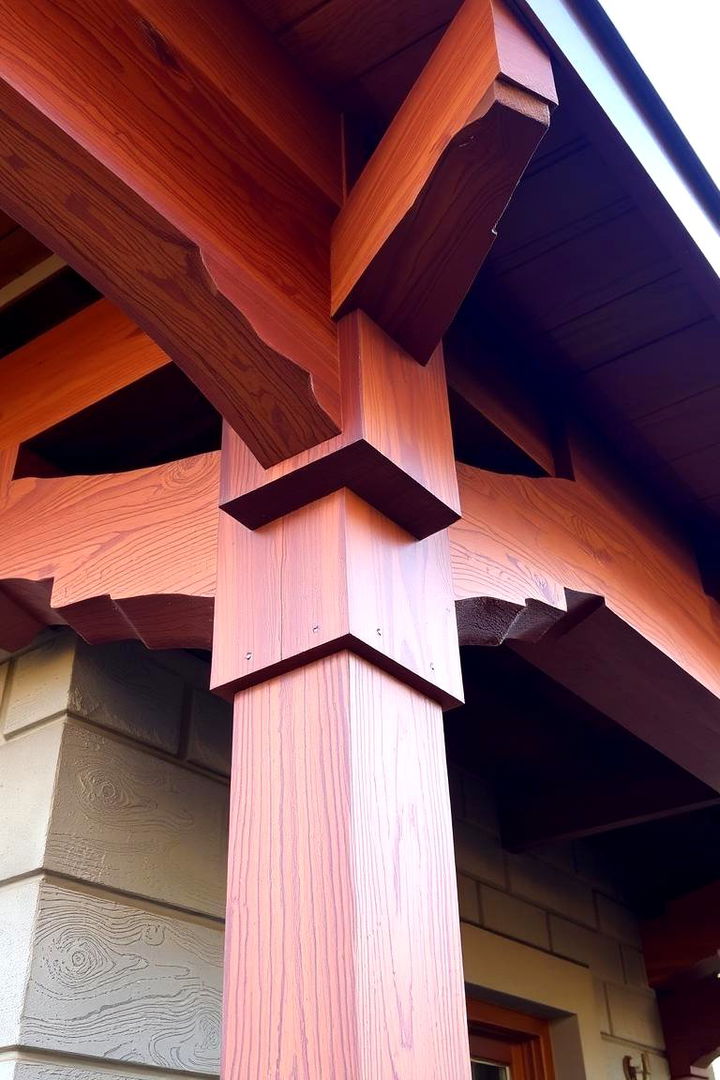 Exposed Structural Beams - 22 Craftsman Style House Exterior Ideas