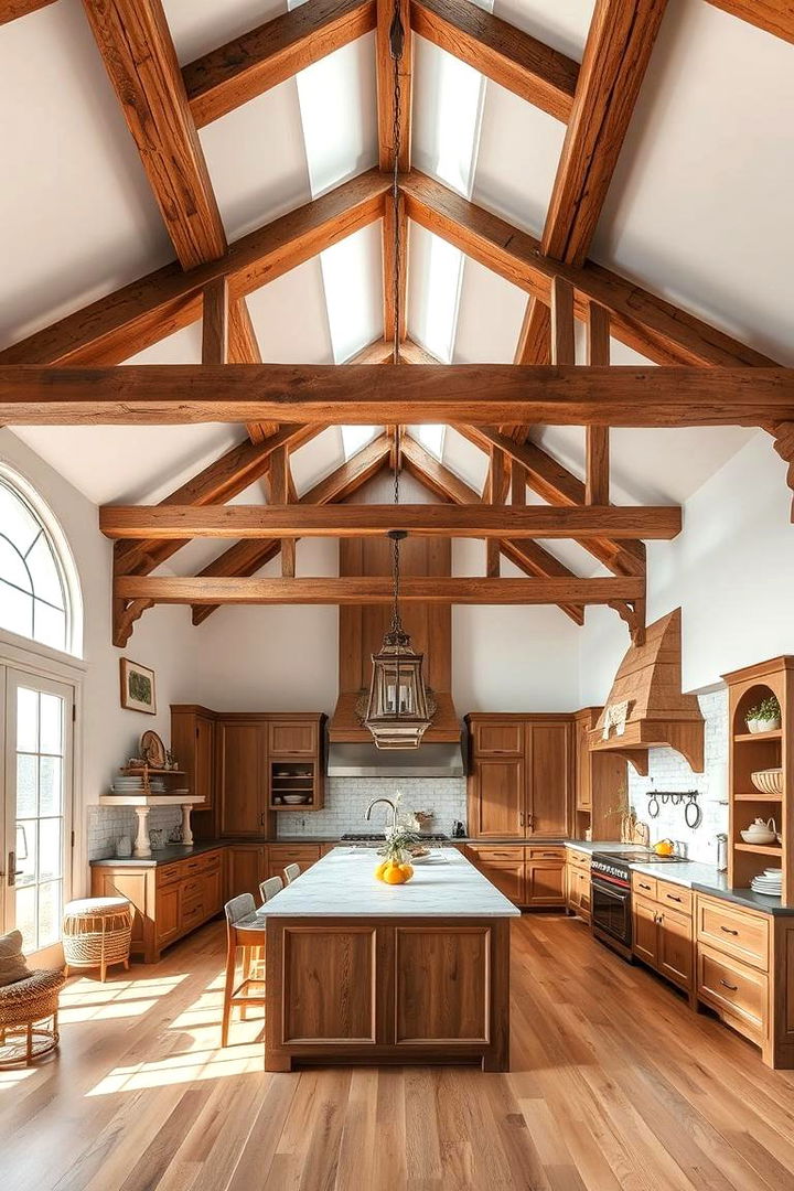 Exposed Wooden Beams - 22 French Country Kitchen Ideas