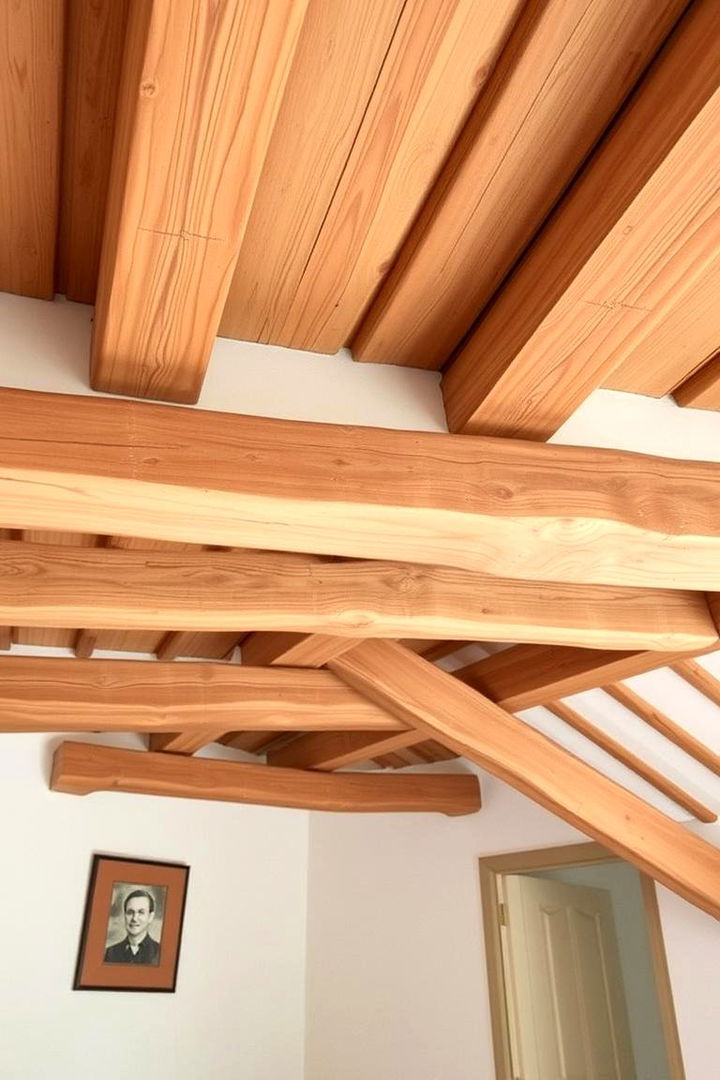 Exposed Wooden Beams Accents - 22 French Country Living Room Ideas