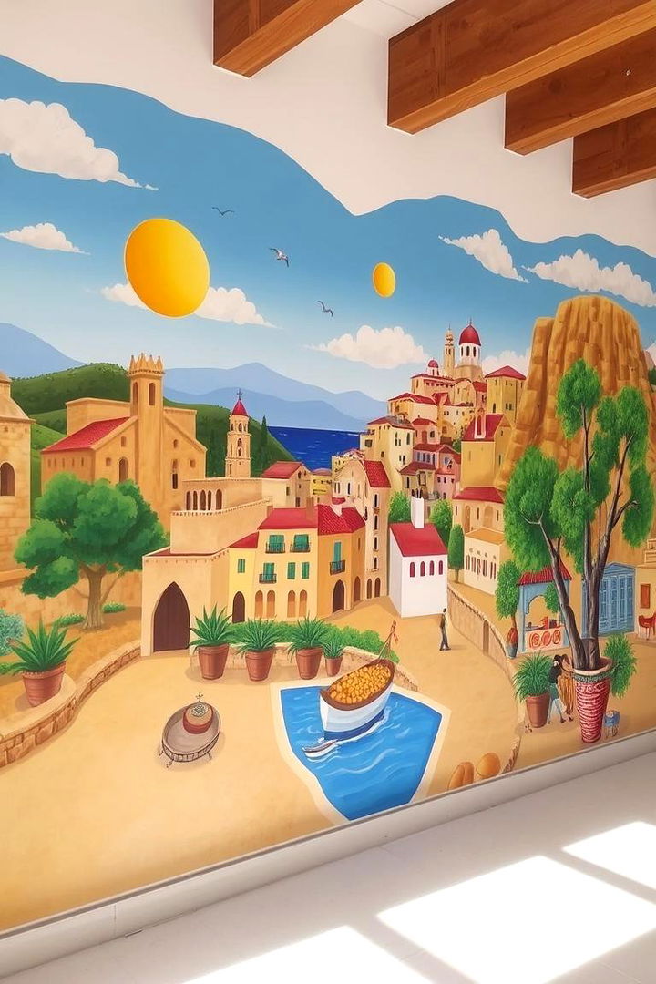 Expressive Wall Murals - 22 Mediterranean Interior Design Ideas