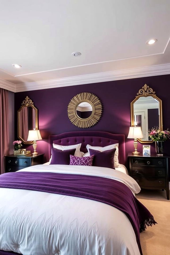Exquisite Finishing Touches - 22 Dark Purple Bedroom Ideas