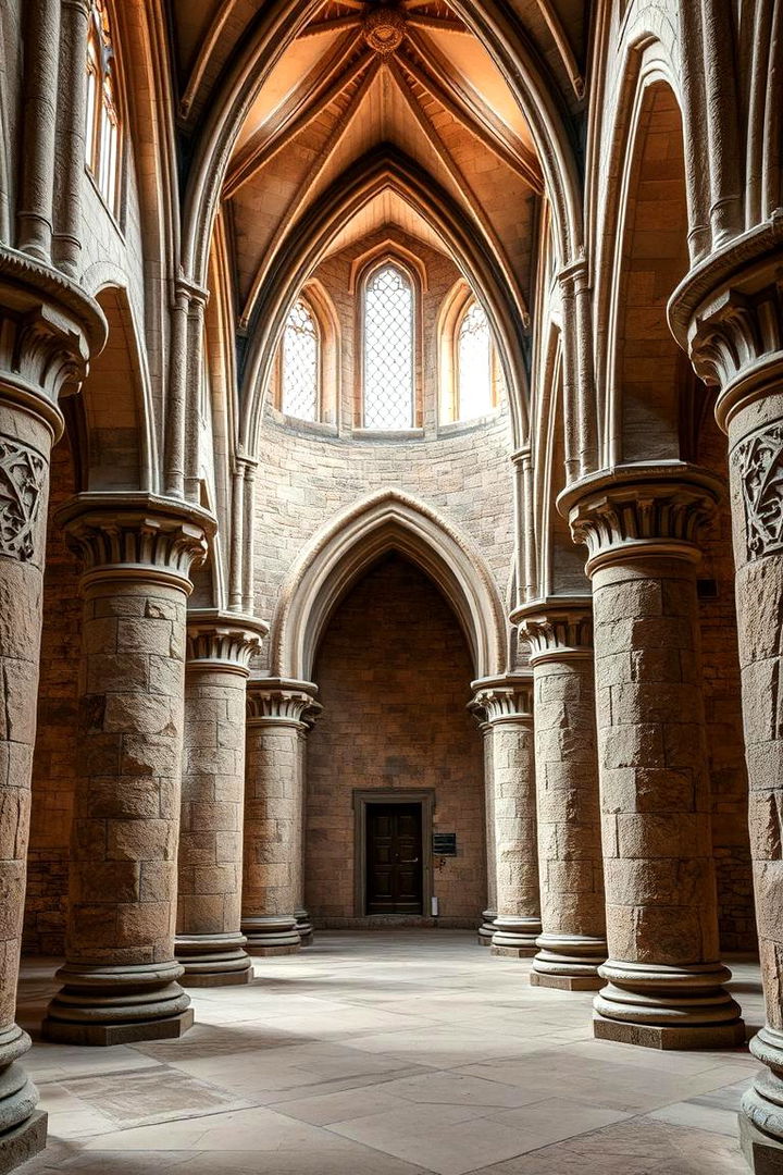 Exquisite Stone Accents - 22 Gothic Living Room Ideas