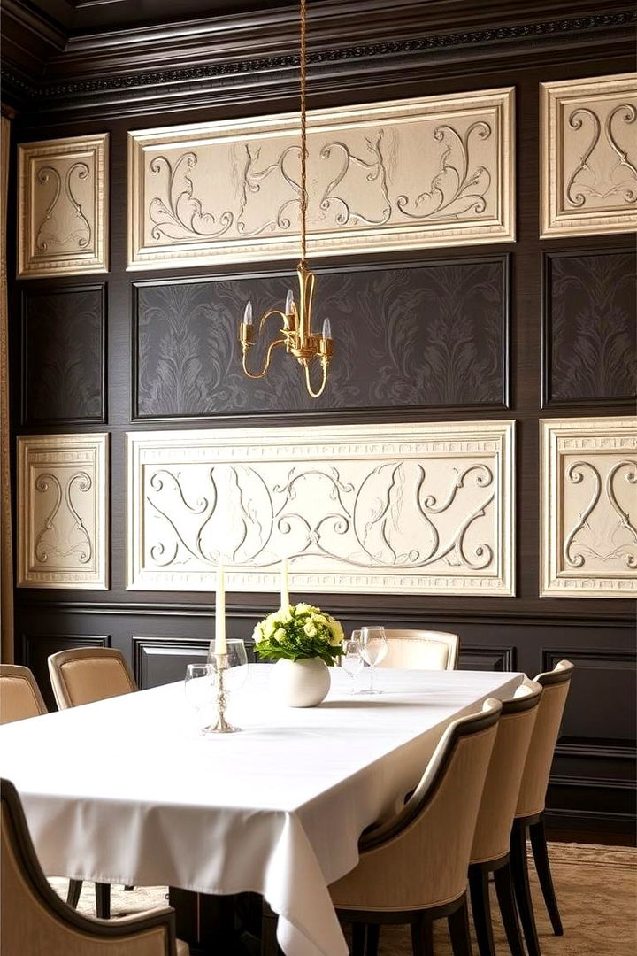 Exquisite Wall Treatments and Paneling - 22 Luxury Dining Room Ideas