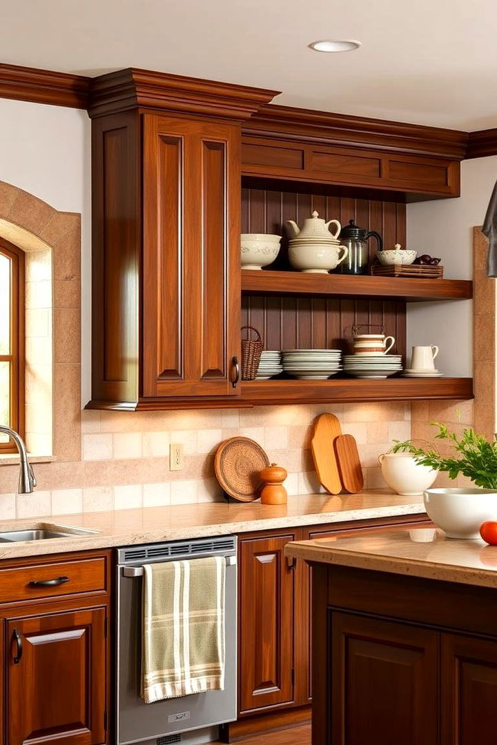 Exquisite Wooden Elements - 22 Mediterranean Kitchen Ideas