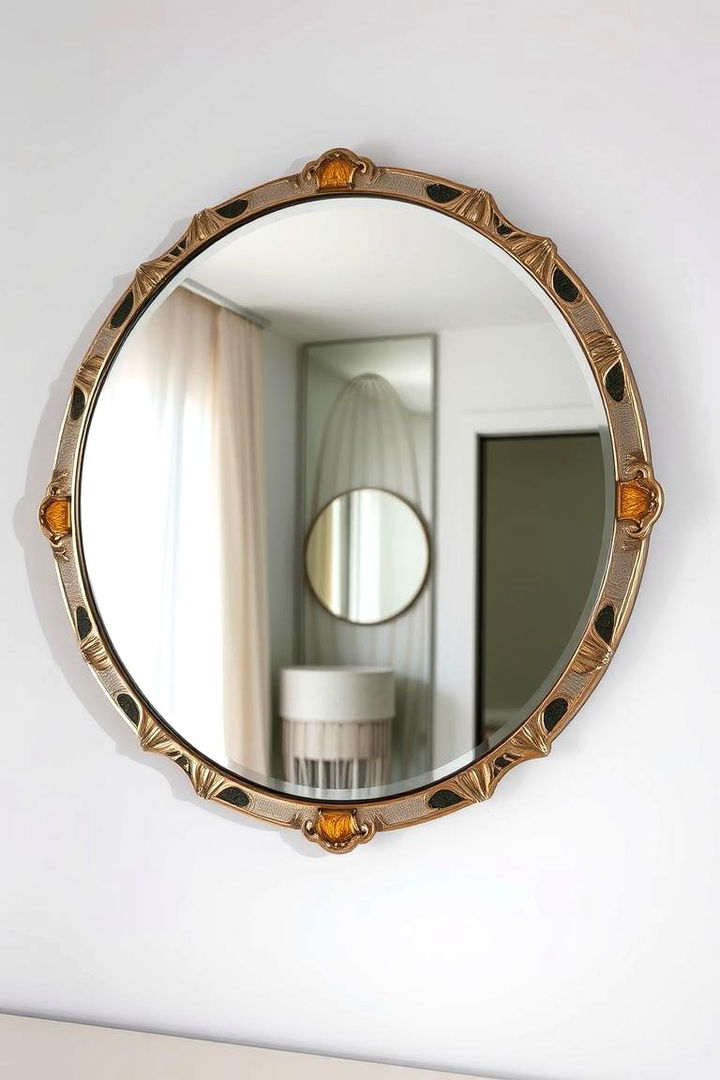Eye Catching Accent Mirrors - 22 Small Dressing Room Ideas