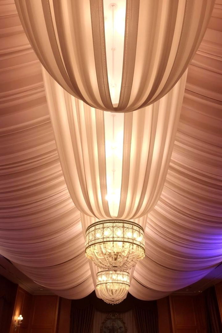Fabric Drapes - 22 Cheap Ceiling Ideas