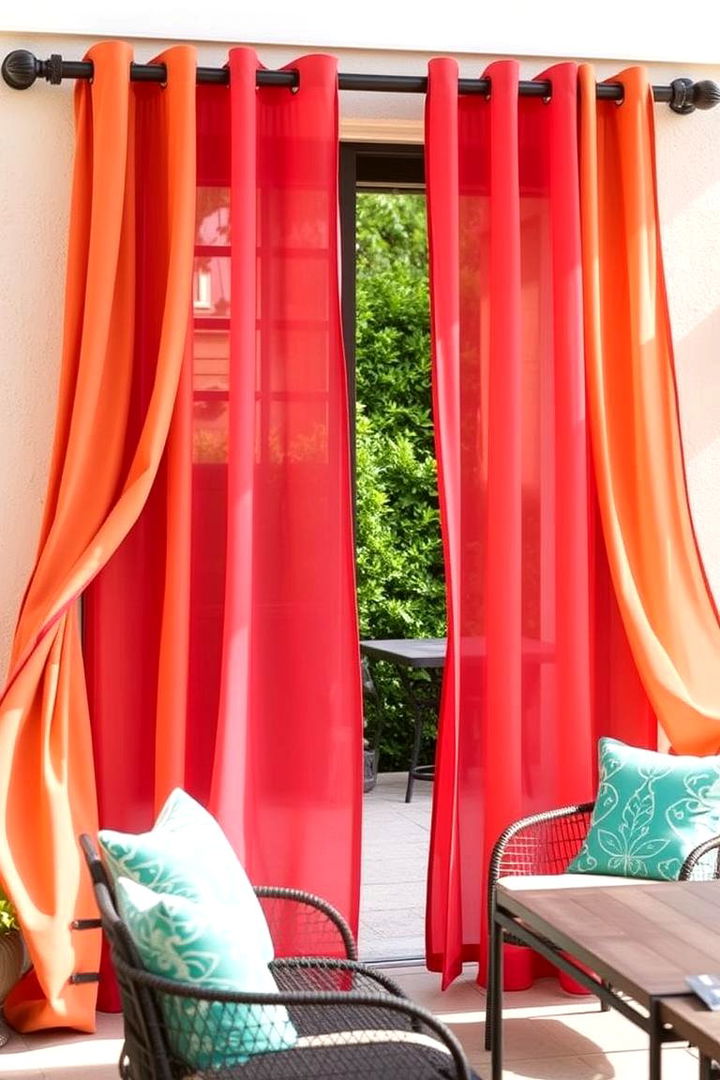 Fabric Outdoor Curtains - 22 Outdoor Privacy Screen Ideas