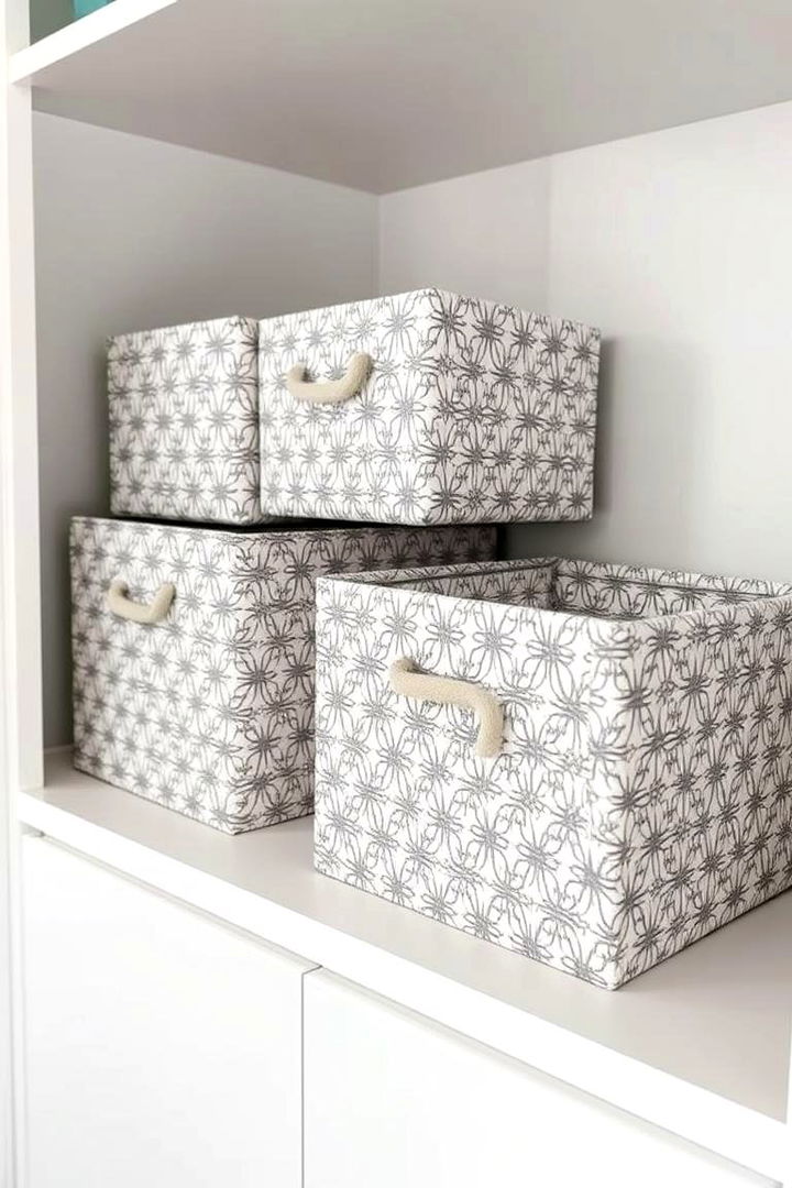 Fabric Storage Boxes - 22 Comforter Storage Ideas
