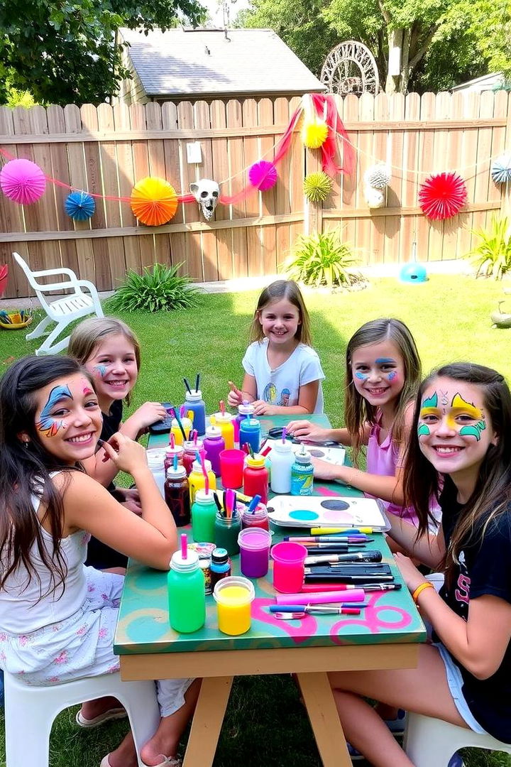 Face Painting Fiesta - 22 Backyard Birthday Party Ideas