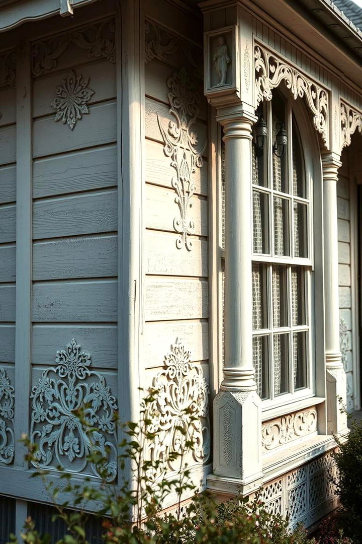 Faded Lace Detail - 22 Off-white Paint Colors for Home Exteriors