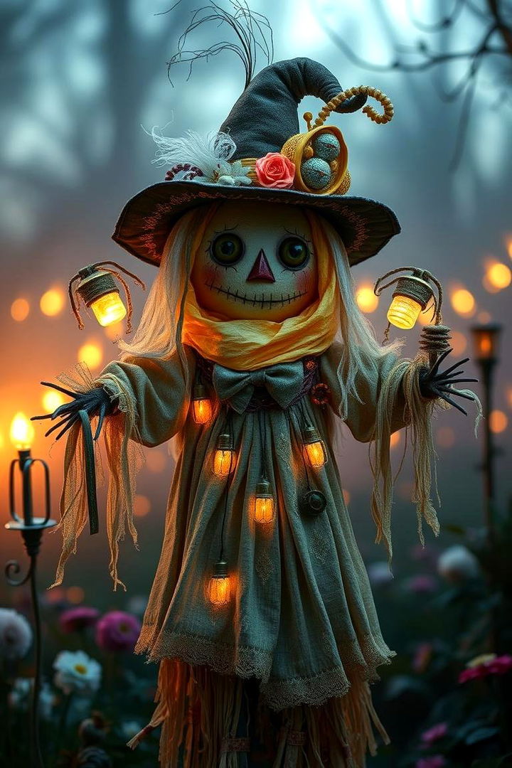Fairy Tale Inspired Magical Scarecrow - 22 Garden Scarecrow Ideas