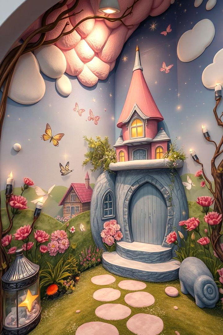 Fairy Tale Retreat Mural - 22 Garden Mural Ideas