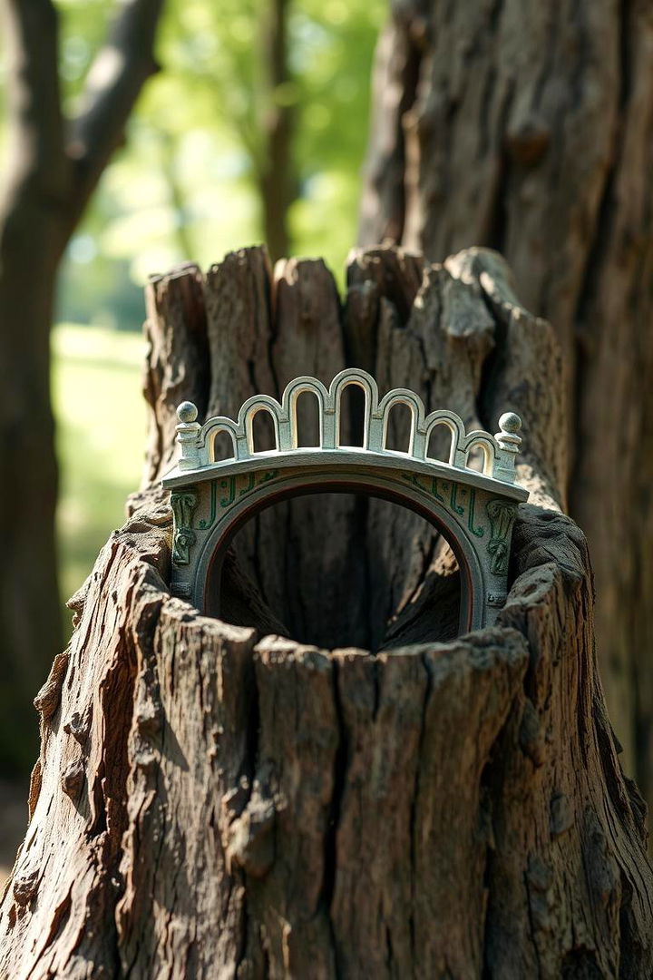 Fairy Tree Stump Bridge Concept - 22 Tree Stump Fairy Garden Ideas