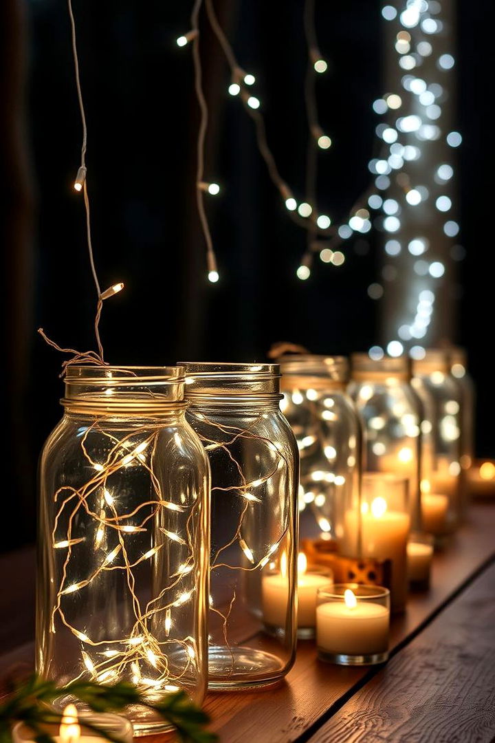 Fairytale Light Accents - 22 Mason Jar Wedding Centerpieces