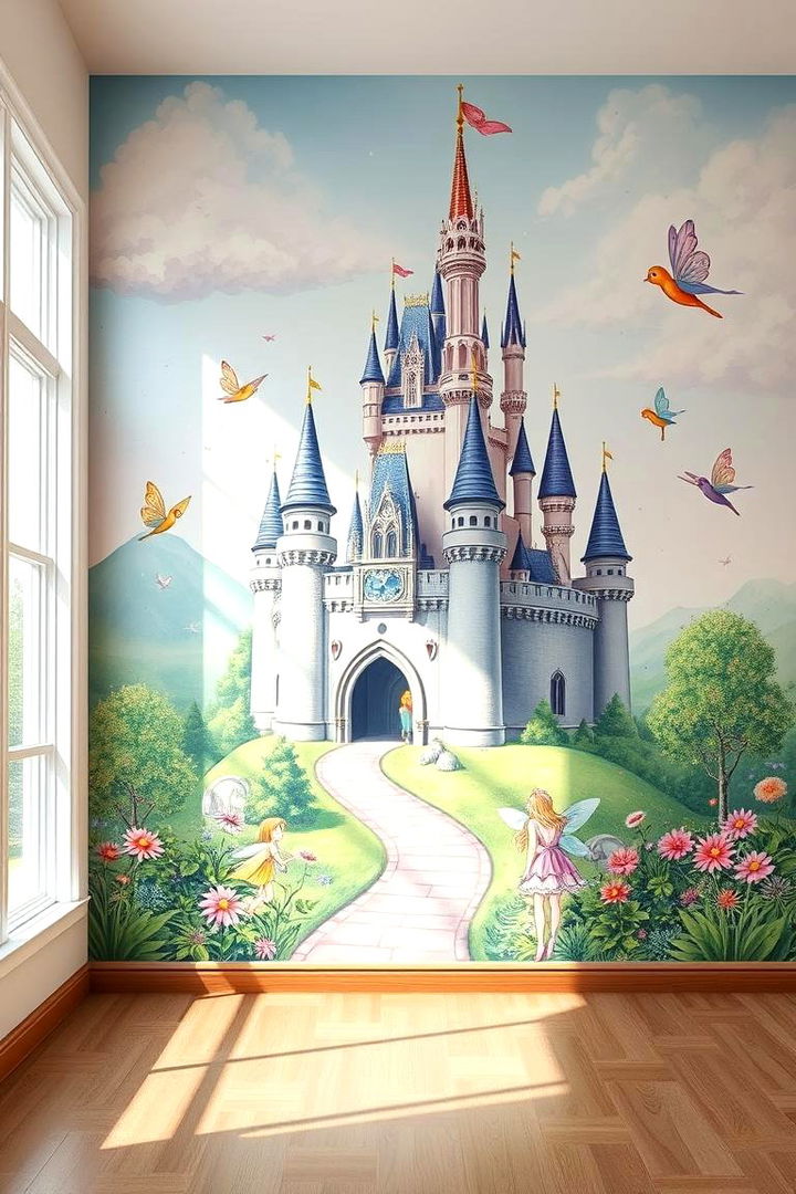 Fairytale Wall Murals - 22 Princess Nursery Ideas