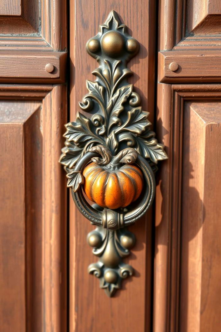 Fall Themed Door Knockers and Hardware - 22 Fall Porch Decor Ideas