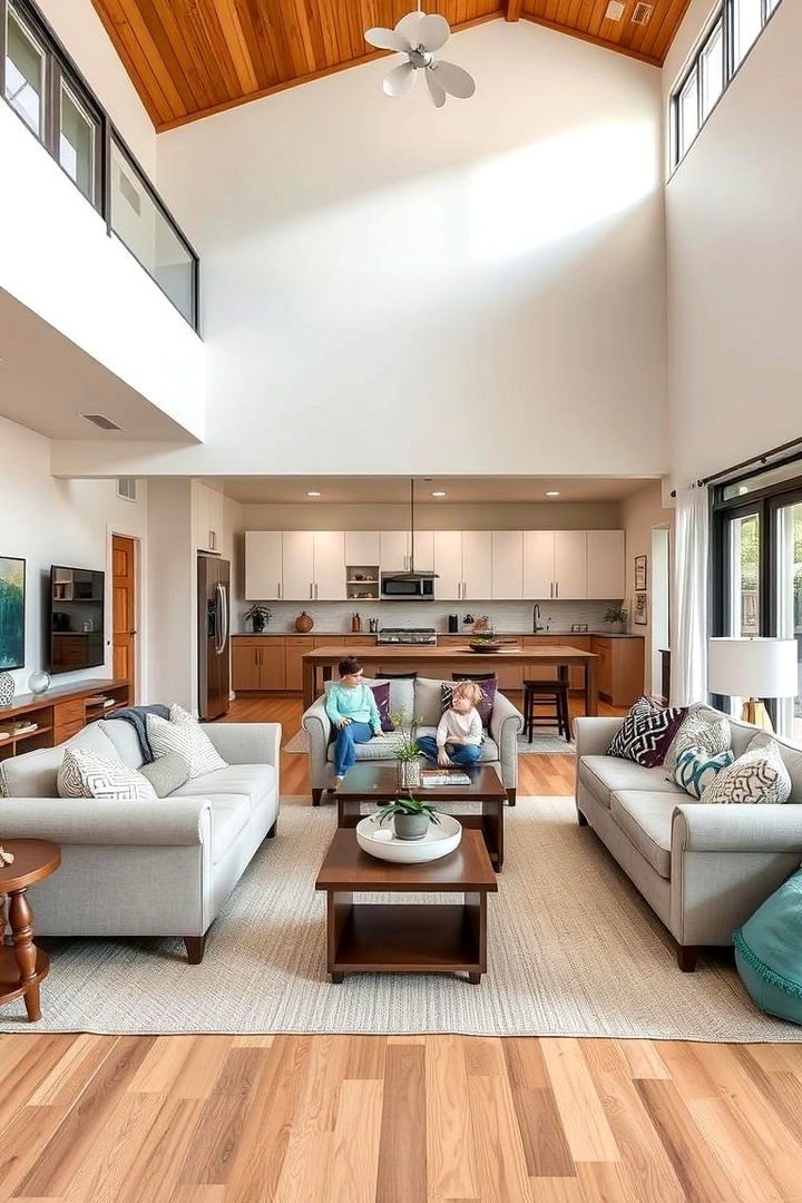 Family Centric Open Space - 22 Open Kitchen Living Room Ideas