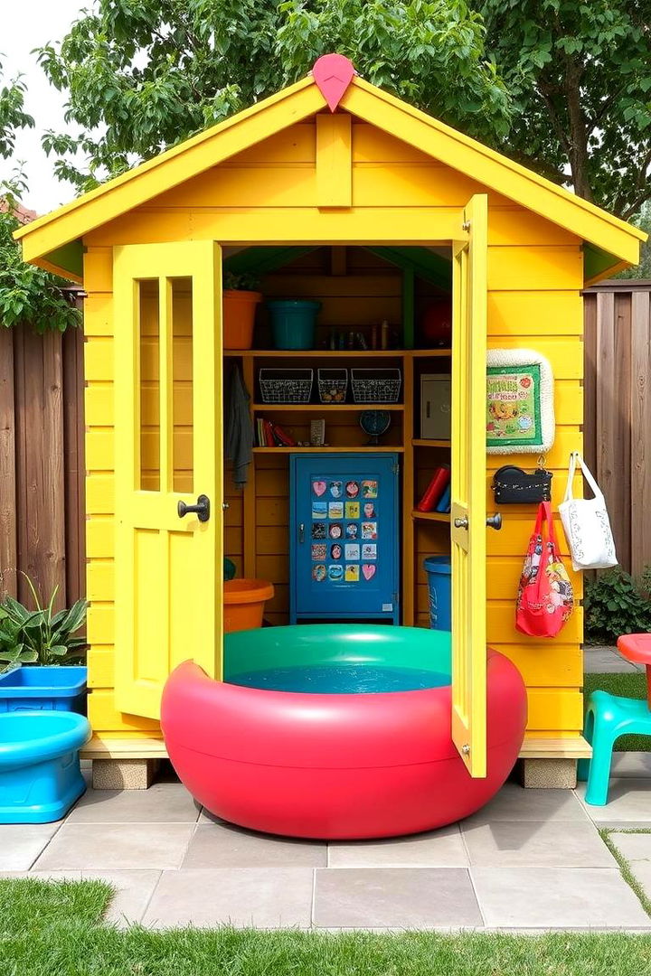 Family Friendly Activity Shed - 22 Pool Shed Ideas