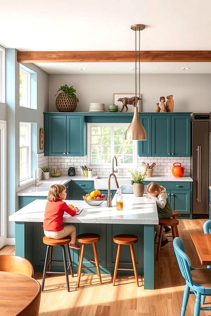 Family Friendly Configurations - 22 Double Island Kitchen Ideas