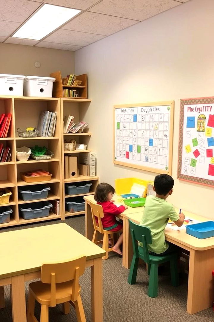 Family Friendly Craft Area - 22 Craft Room Ideas