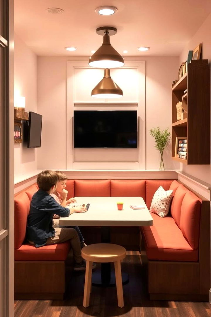 Family Friendly Game Nook - 22 Game Room Ideas
