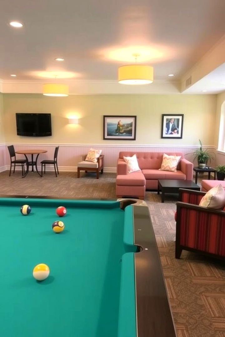 Family Friendly Game Retreat - 22 Pool Table Room Ideas